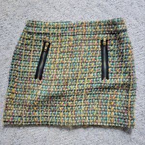 J. Crew Factory Mini Tweed Skirt